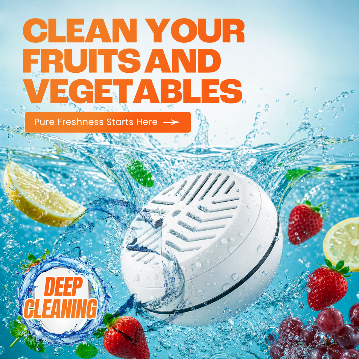 Portable Fruit Cleaner